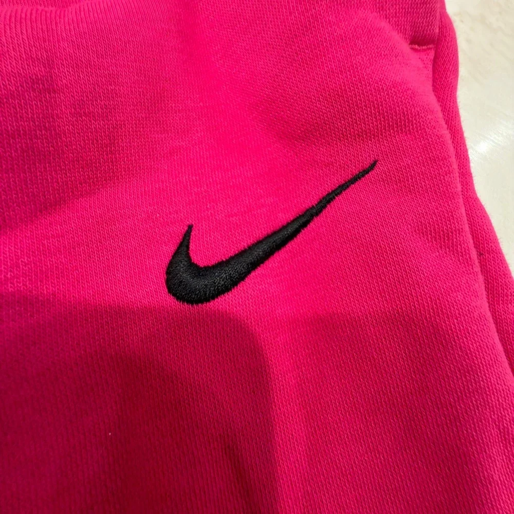 Nike Phoenix Fleece High Waisted Joggers Pink Sweatpants Womens Small Swoosh